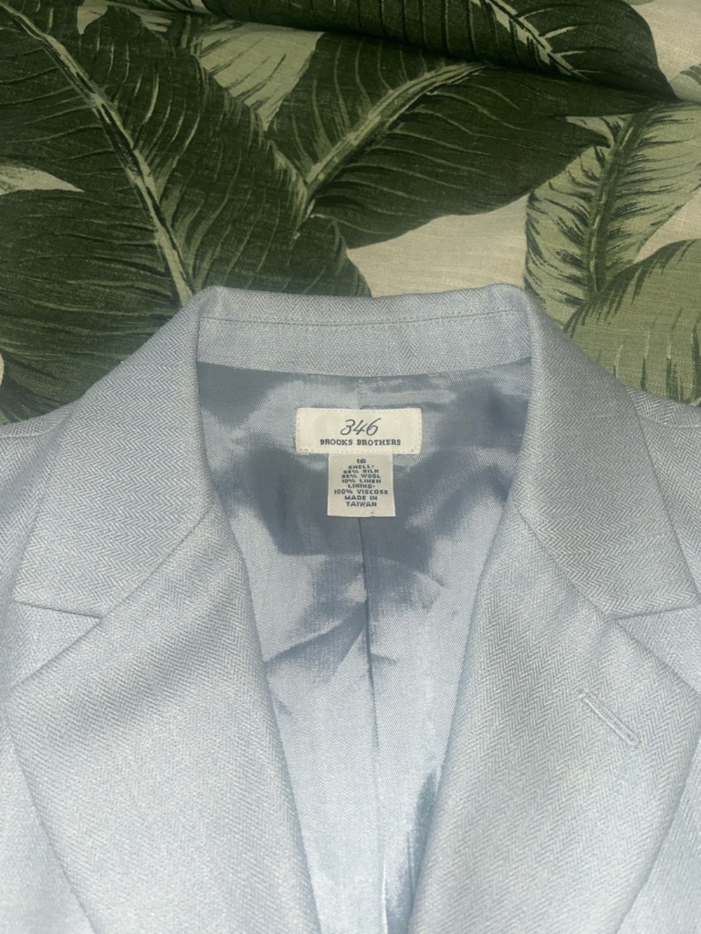 Brooks Brothers 346 Light Gray 3 Button Jacket